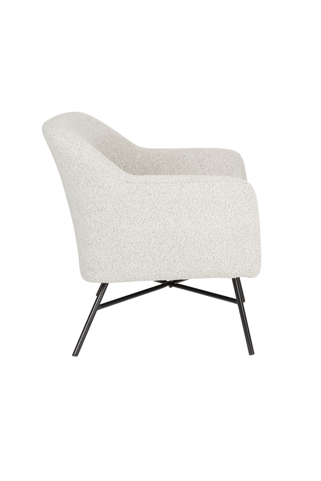 joaz lounge fotel modern karpitozas fekete fem vazzal