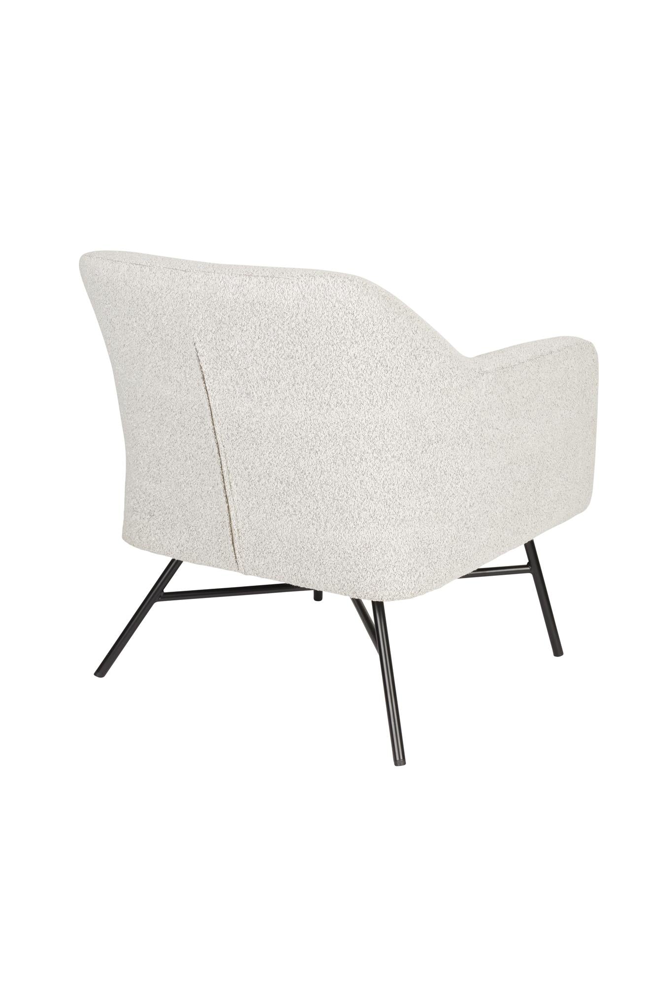 joaz lounge fotel modern karpitozas fekete fem vazzal