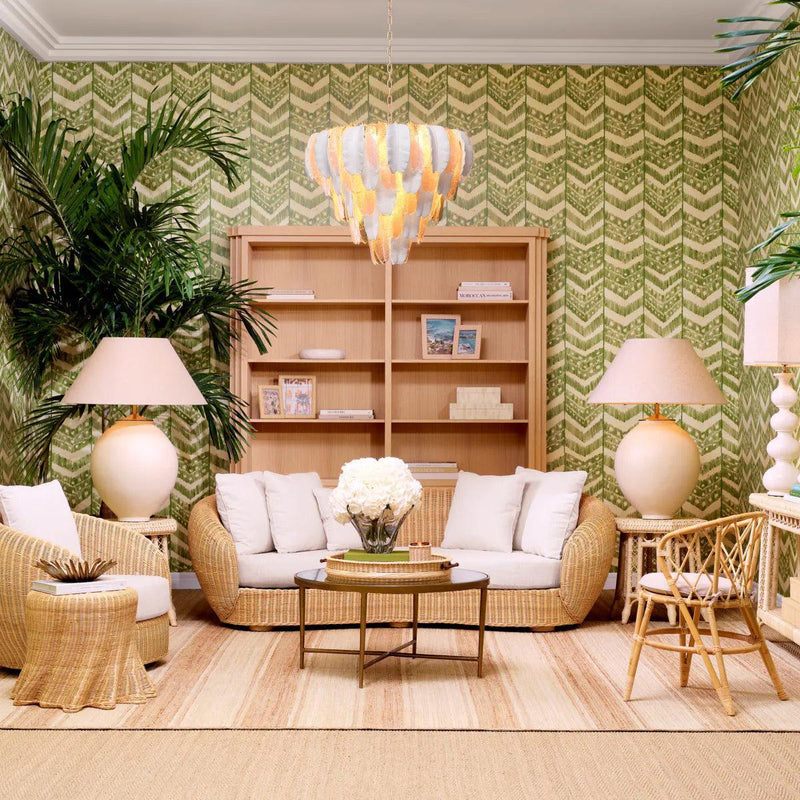 Saba rattan lerakóasztal 60x52