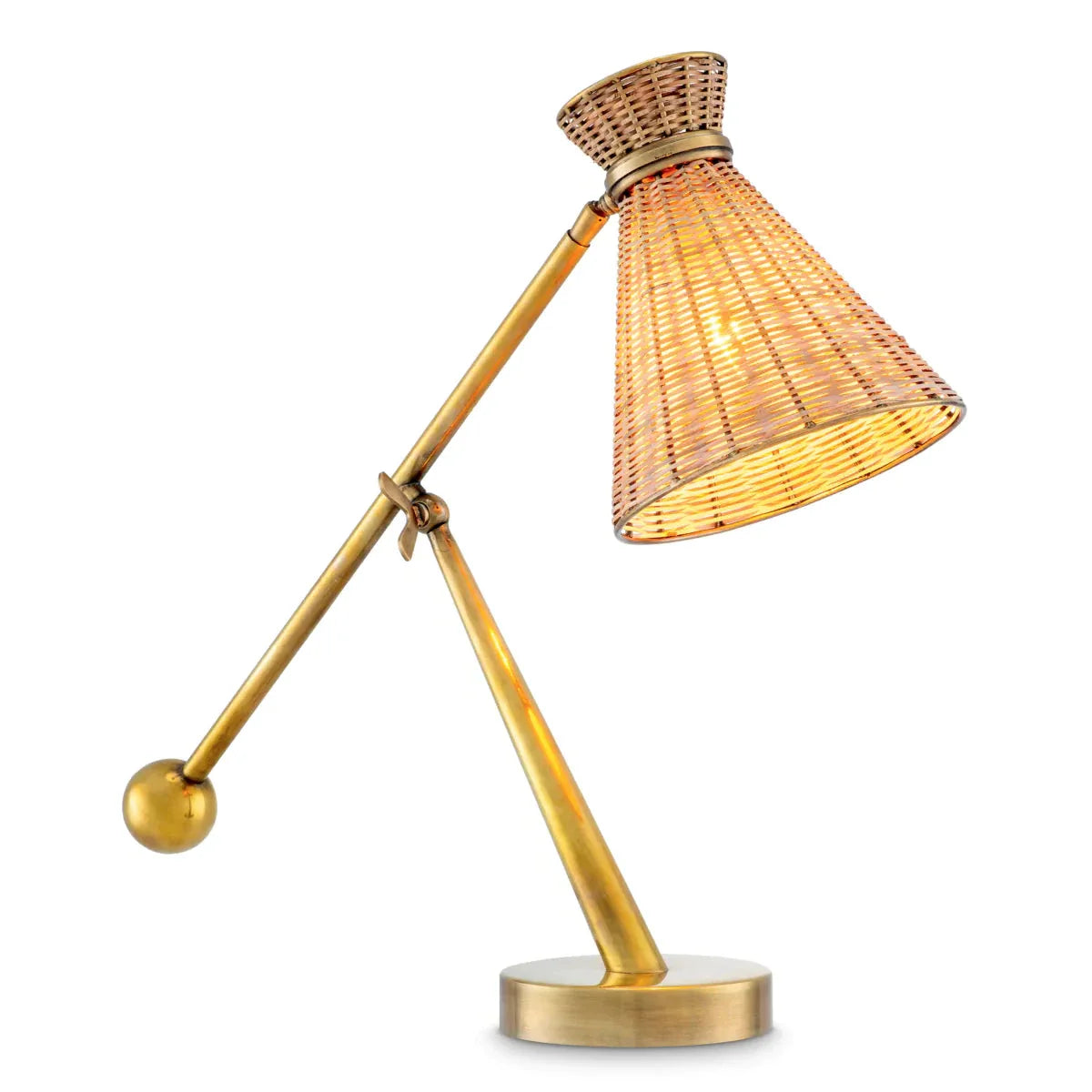Kon Tiki rattan asztali lámpa