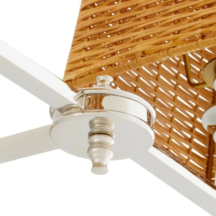 Lexington Double rattan falilámpa