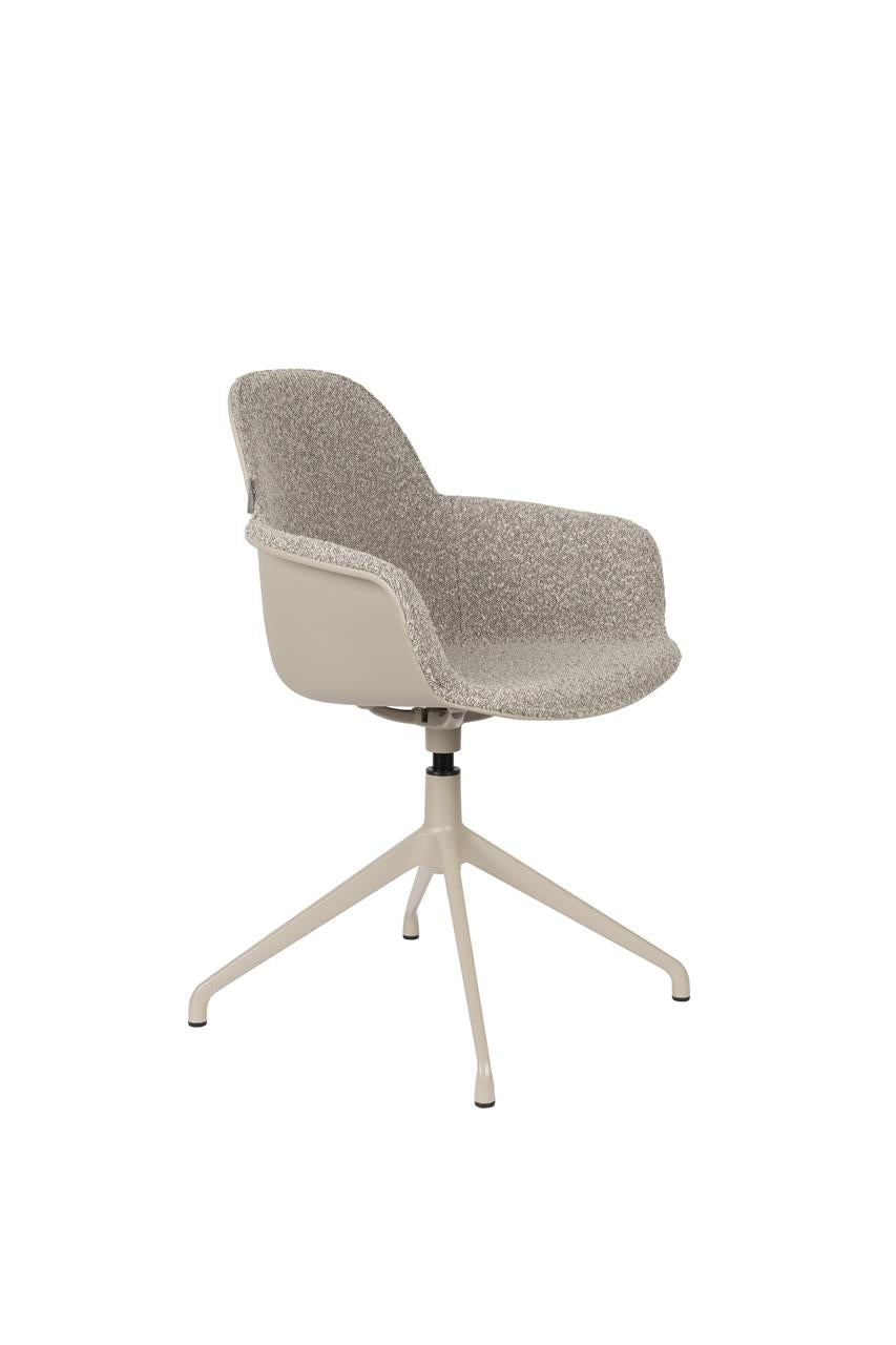 Albert Kuip Swivel fotel – Forgótalpas kivitel, kárpitozott ülőfelülettel
