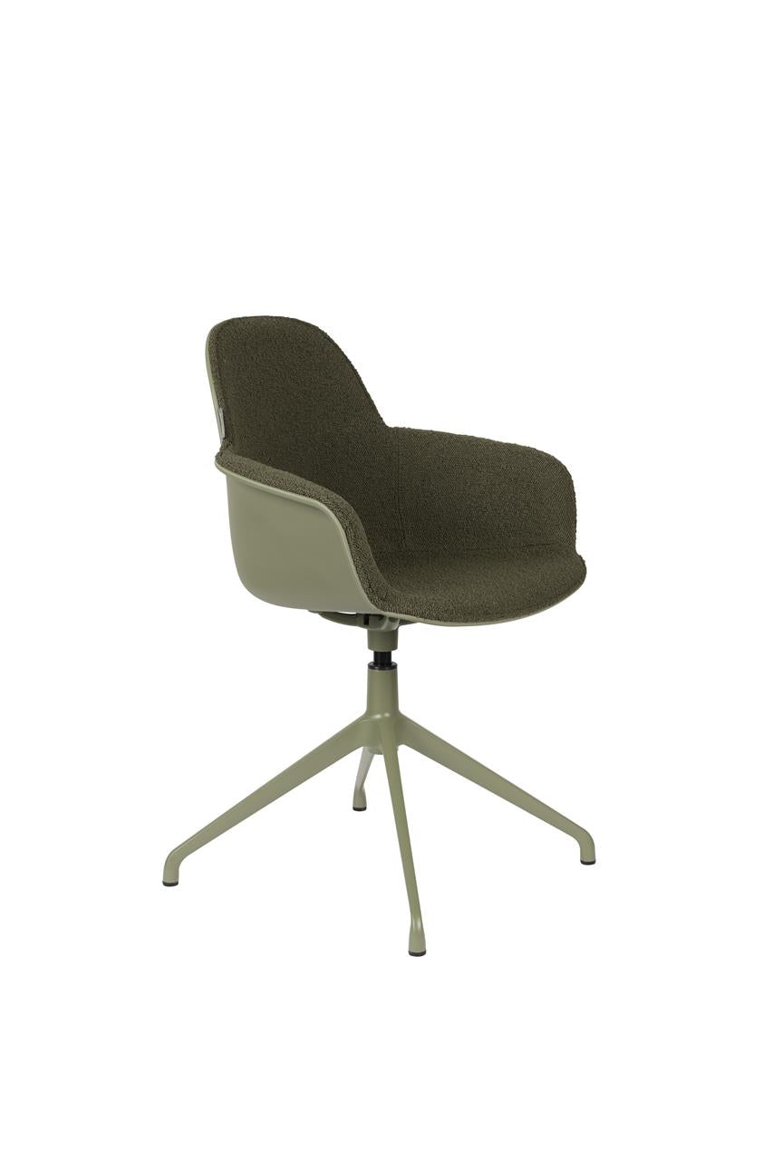 Albert Kuip Swivel fotel – Forgótalpas kivitel, kárpitozott ülőfelülettel