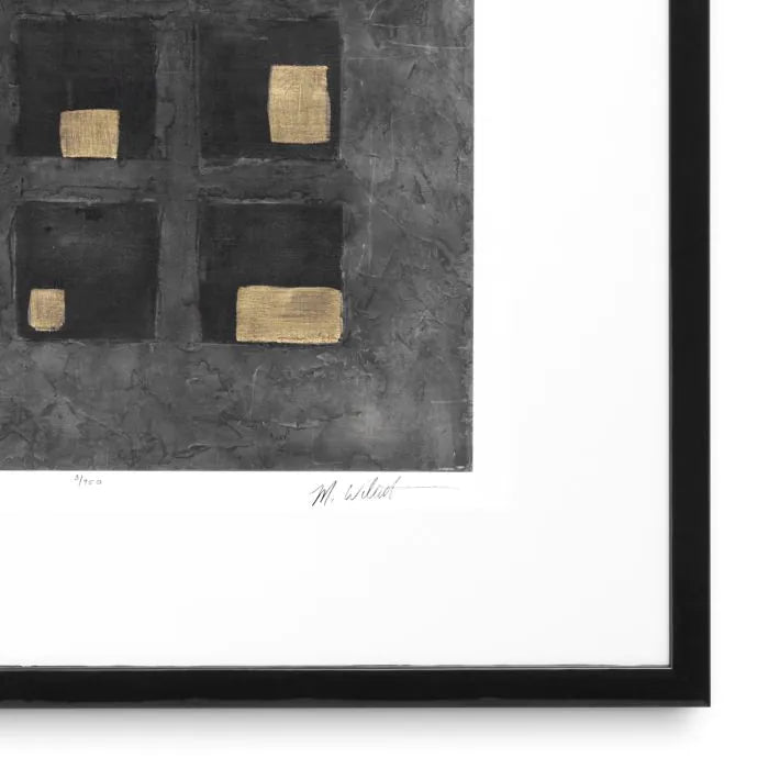 Washed Black Squares dizájn falikép szett