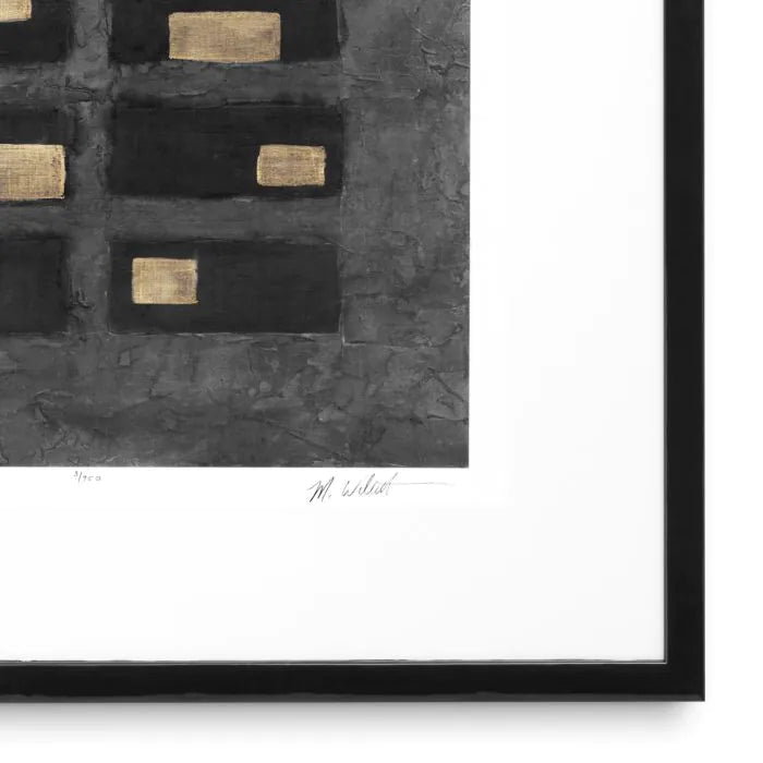 Washed Black Squares dizájn falikép szett