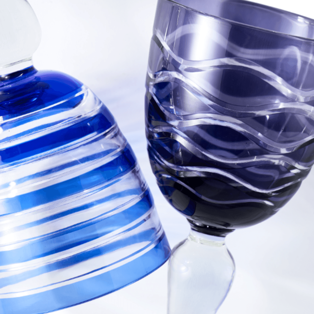 Cobalt Mix üveg borospohár szettben