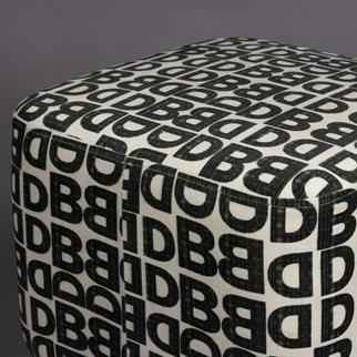 Monogram szövet puff