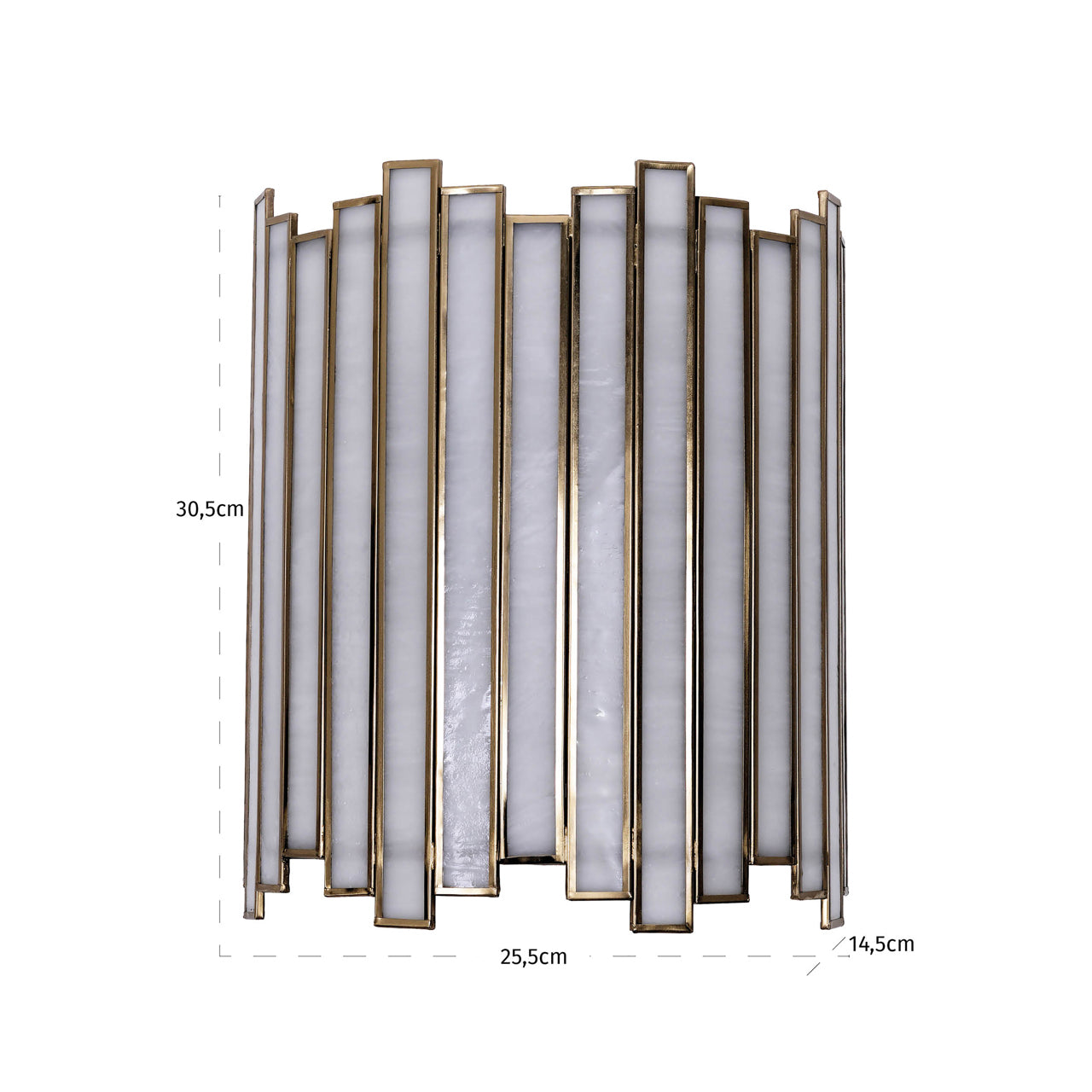 lima fali lampa antik sargarez es uveg 30 5 cm