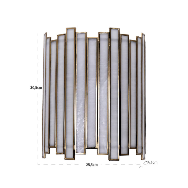 lima fali lampa antik sargarez es uveg 30 5 cm