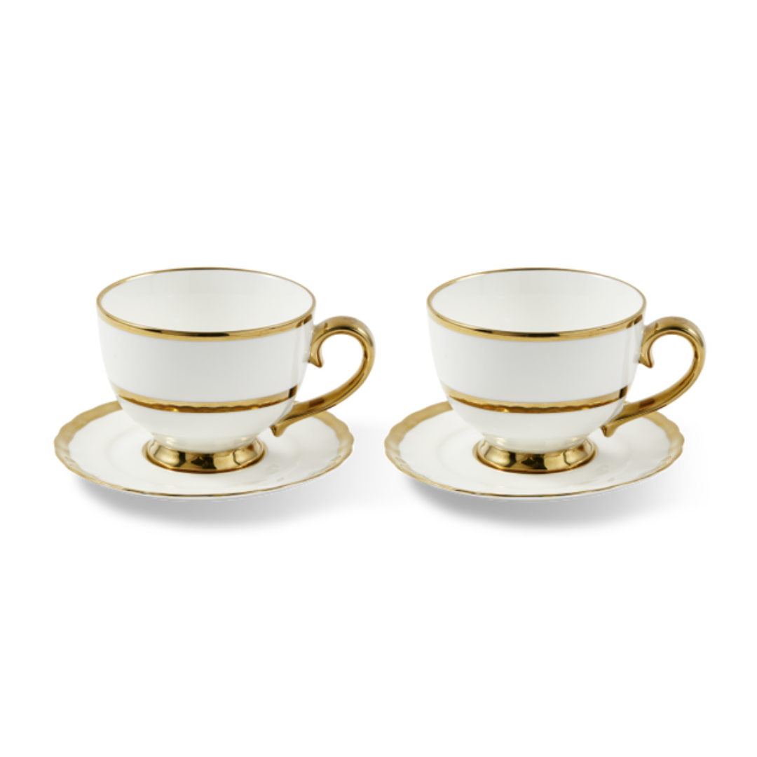 Golden Finds porcelán teás csésze szett