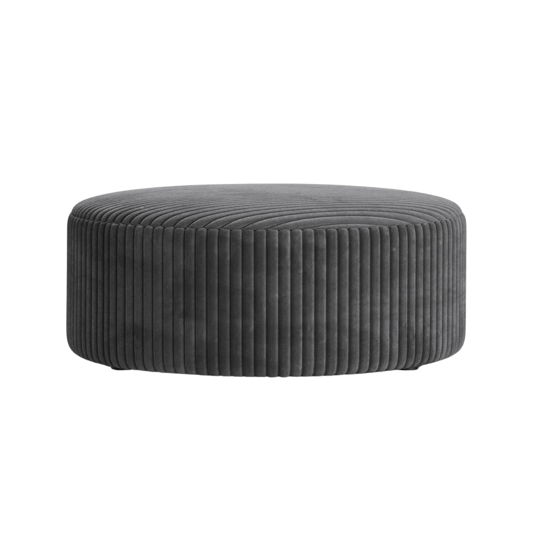 Dia kordbársony puff Ø90