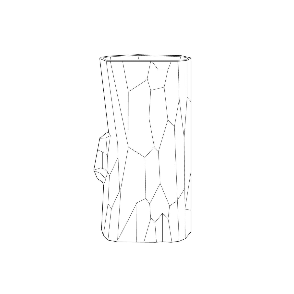Log porcelán váza nagy-4