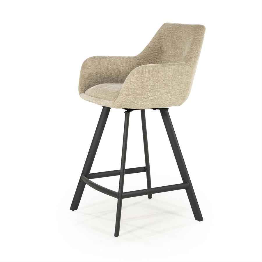 Barstool Bliss with armrest - beige