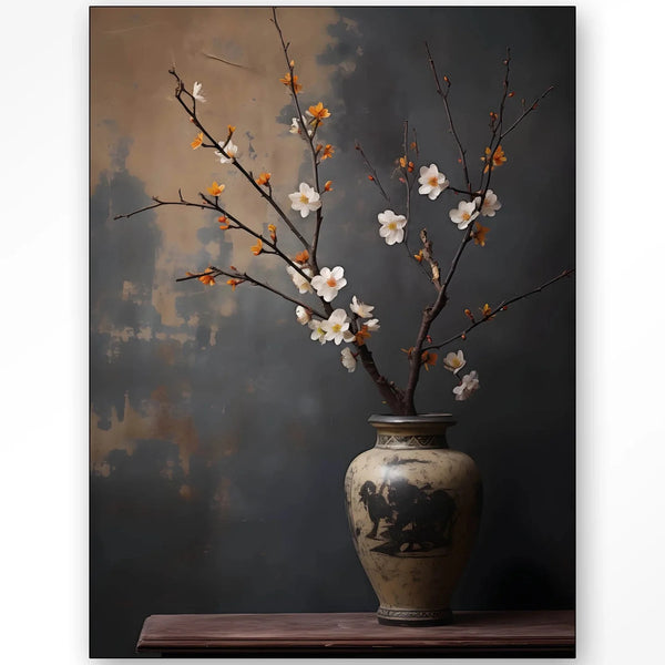 Dark Blossom Vase dizájn vászonkép