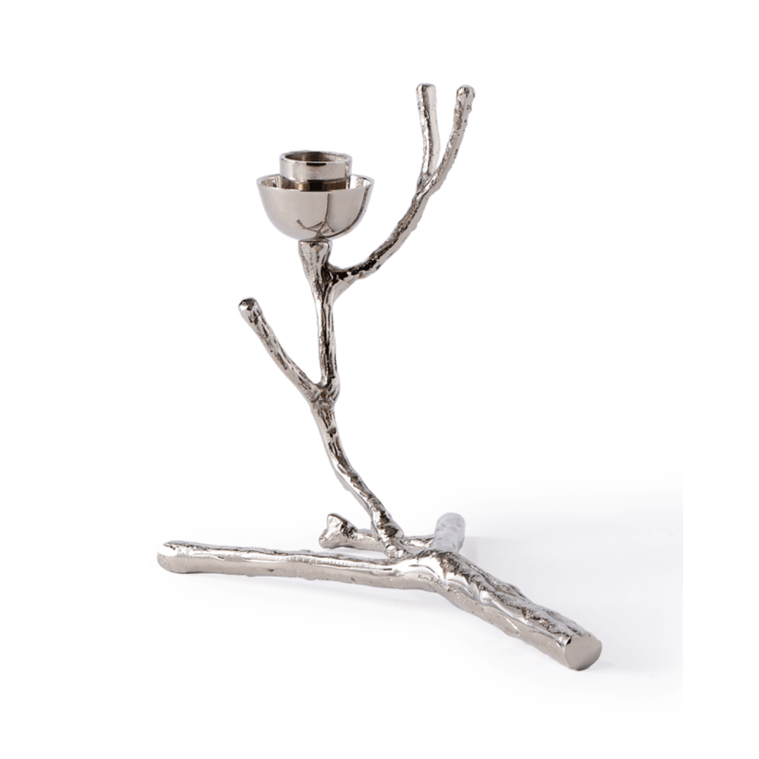 Twiggy fém gyertyatartó 14cm