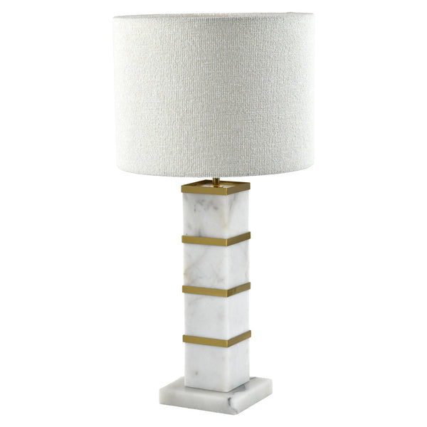 celinae asztali lampa marvany talppal es textil lampaburaval