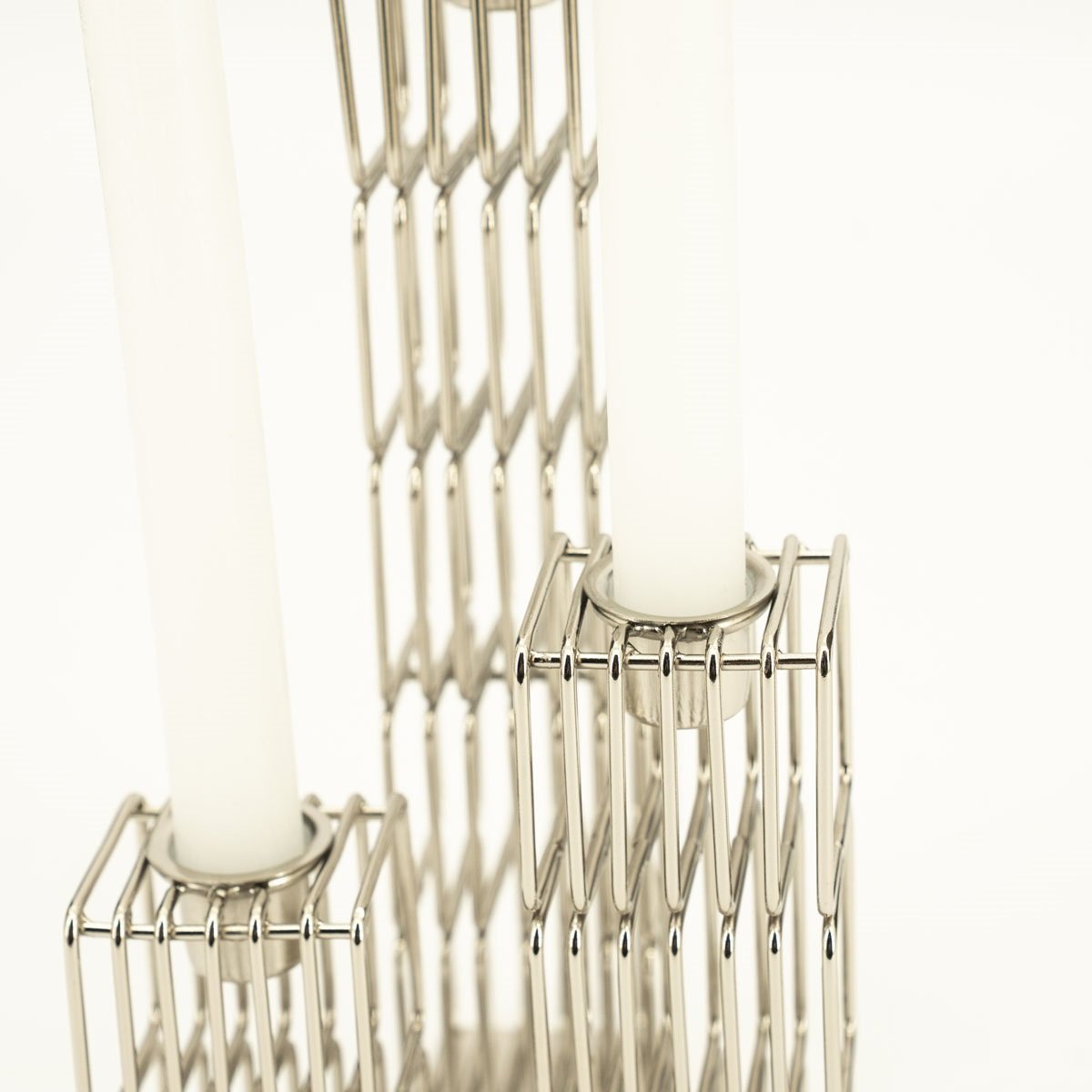 WireWorks fém gyertyatartó