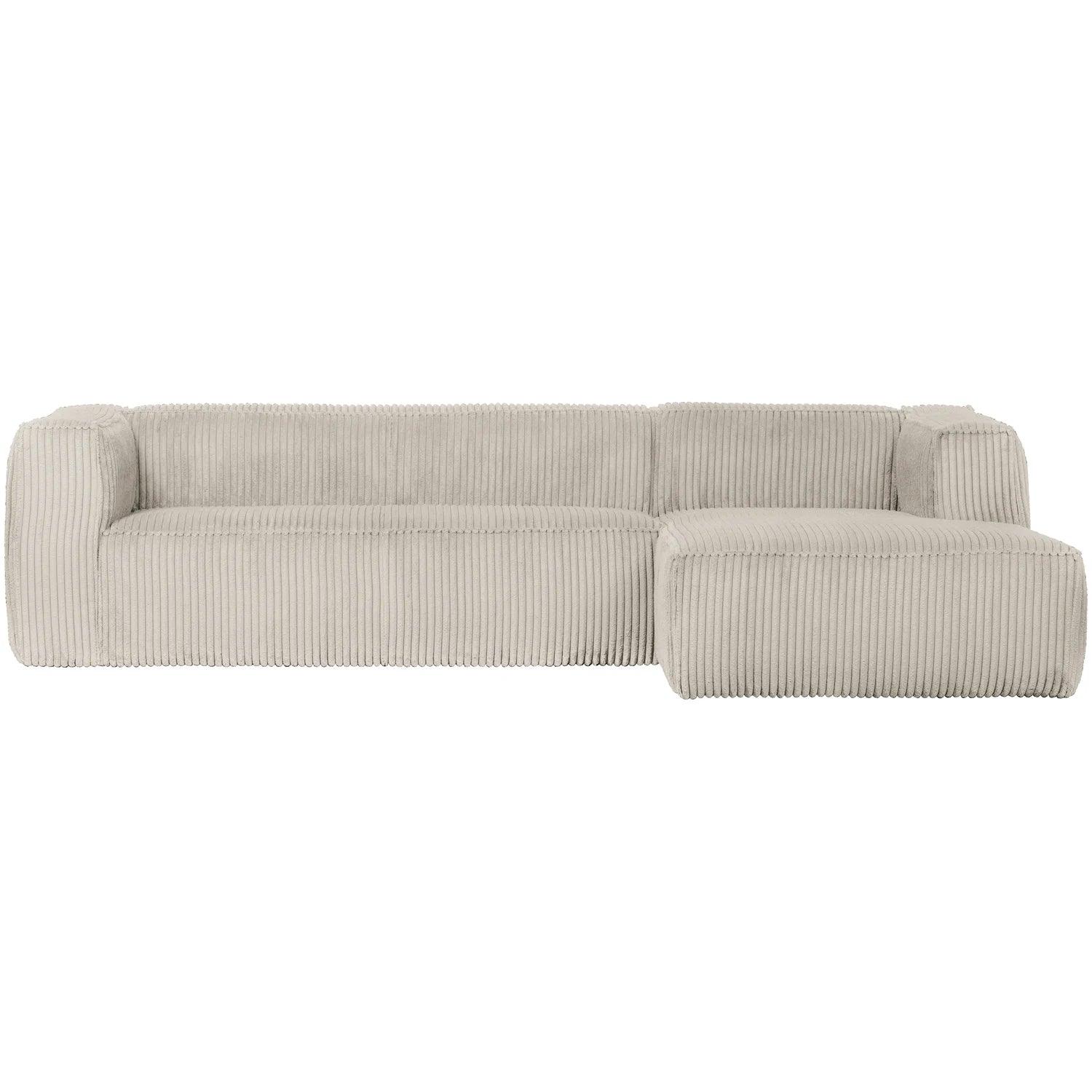 Bean kordbársony kanapé jobb ottomános
