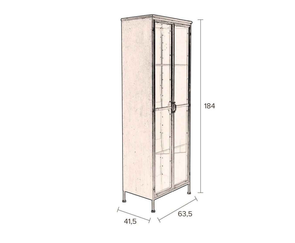 Gertlush fém kabinet 63x184