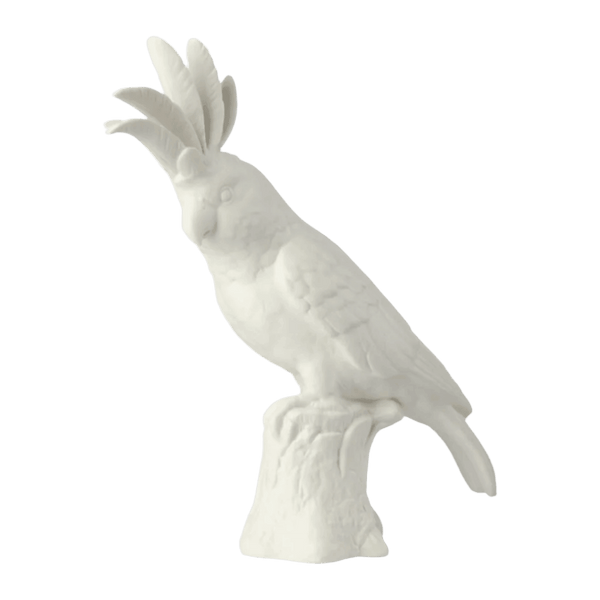 Cockatoo porcelán dekoráció