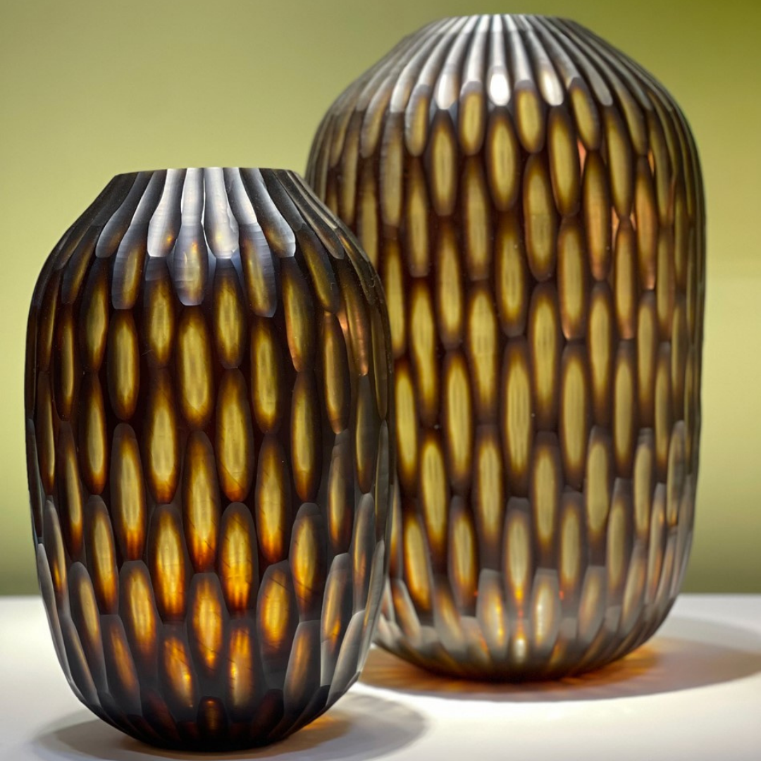 Glass Round üveg váza