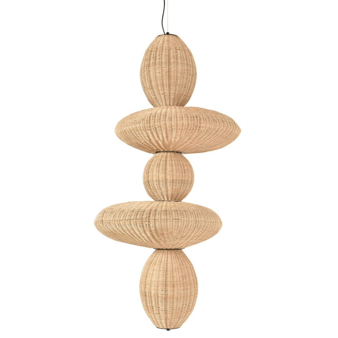 Bubbles rattan függőlámpa 78x66