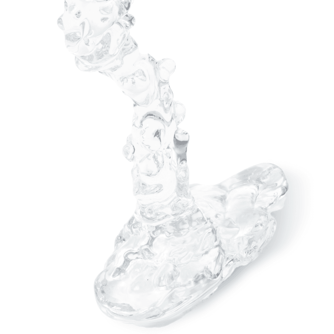 Drip üveg gyertyatartó 25cm