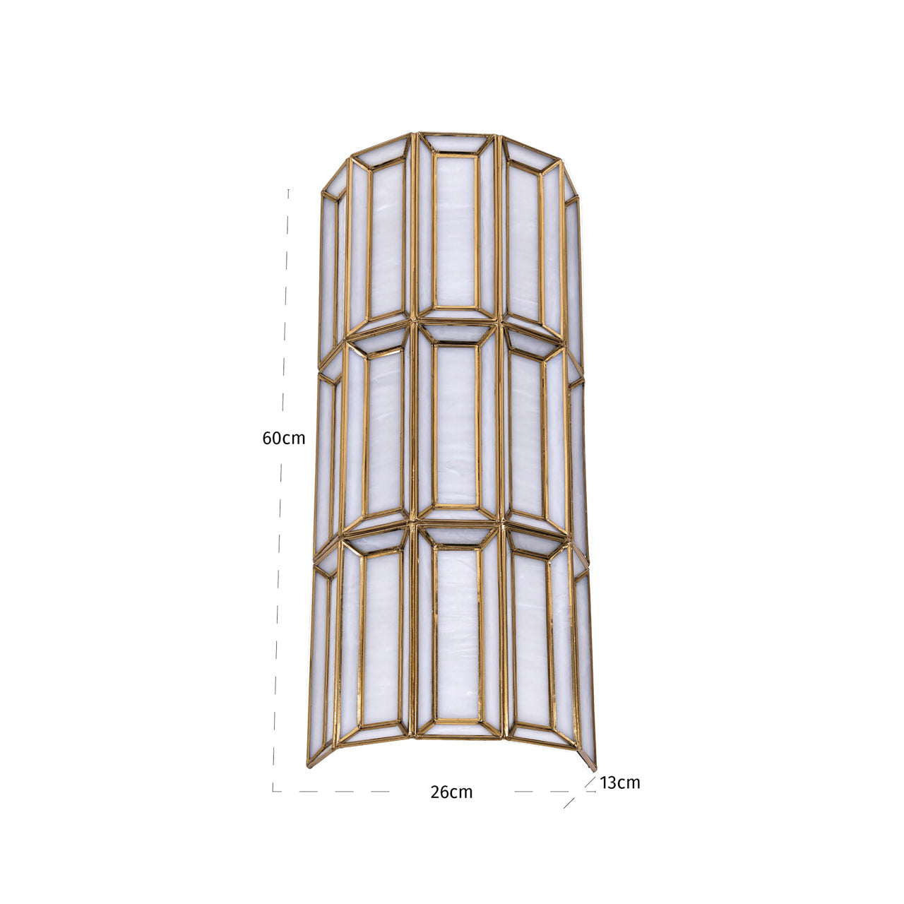 opal fali lampa antik sargarez es uveg 60 cm