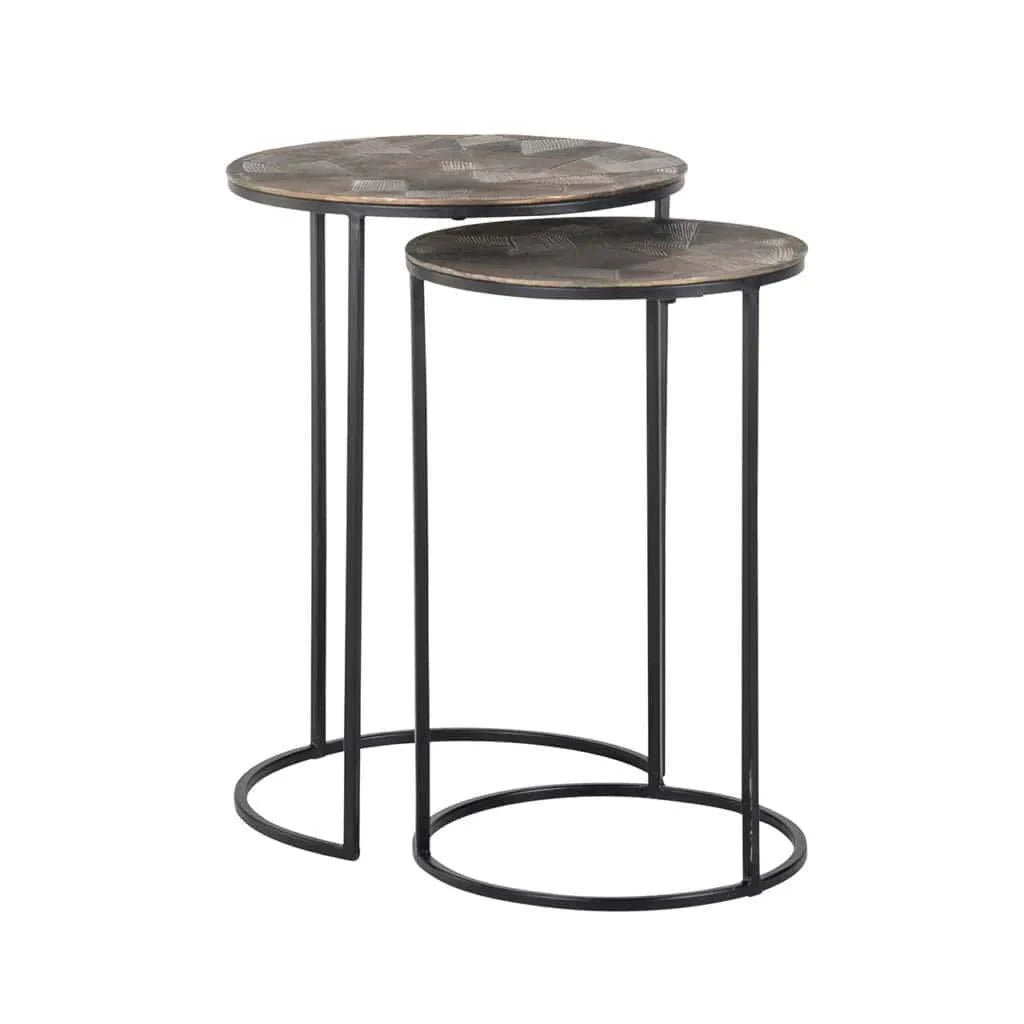 Tulum fém lerakóasztal szettben - Dutch Home