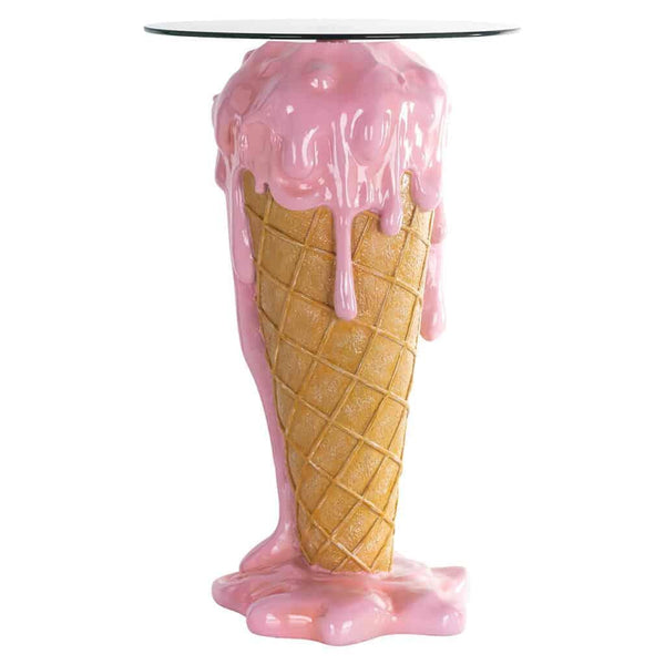 Ice üveg lerakóasztal - Dutch Home