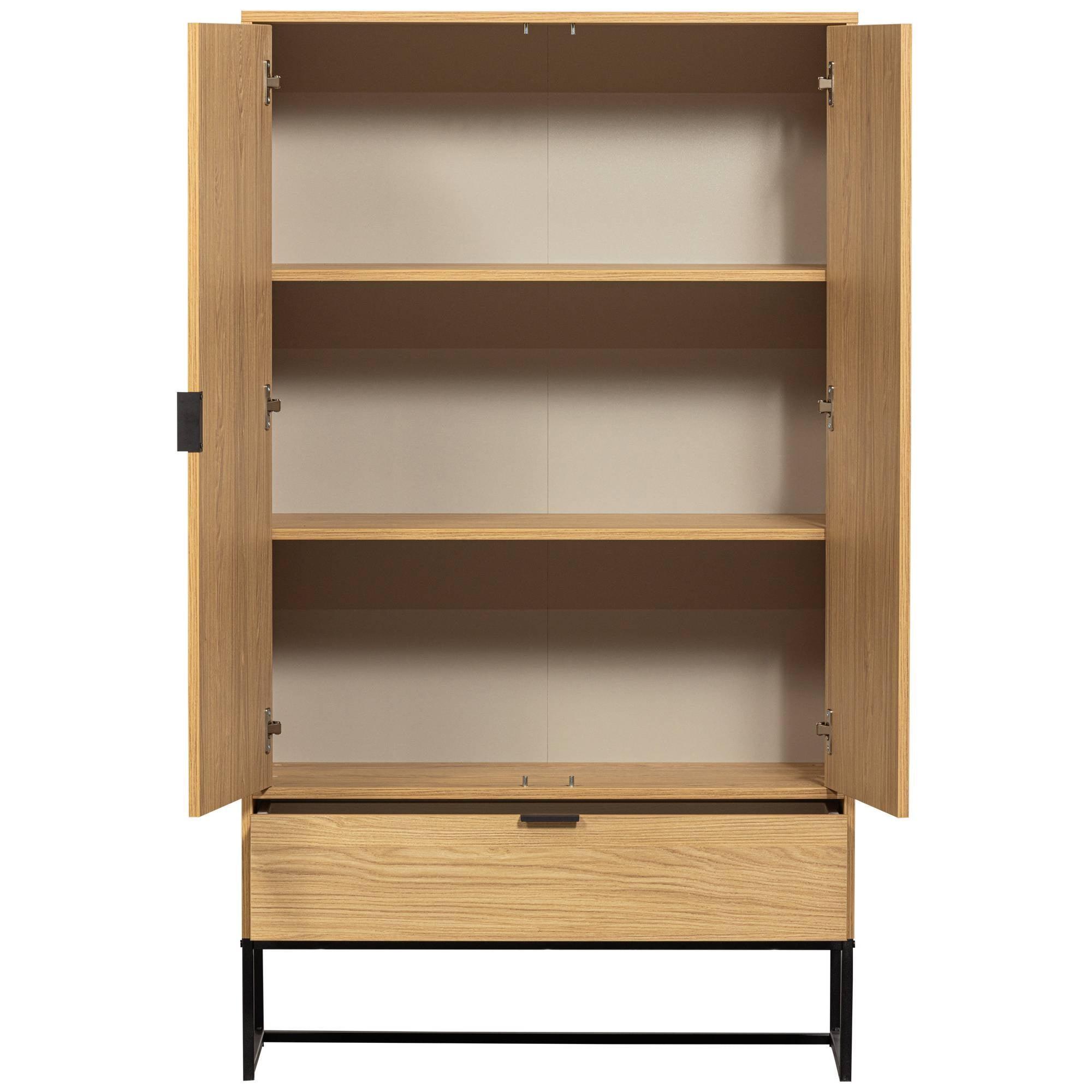 Silas 2 ajtós tölgyfa kabinet széles-2