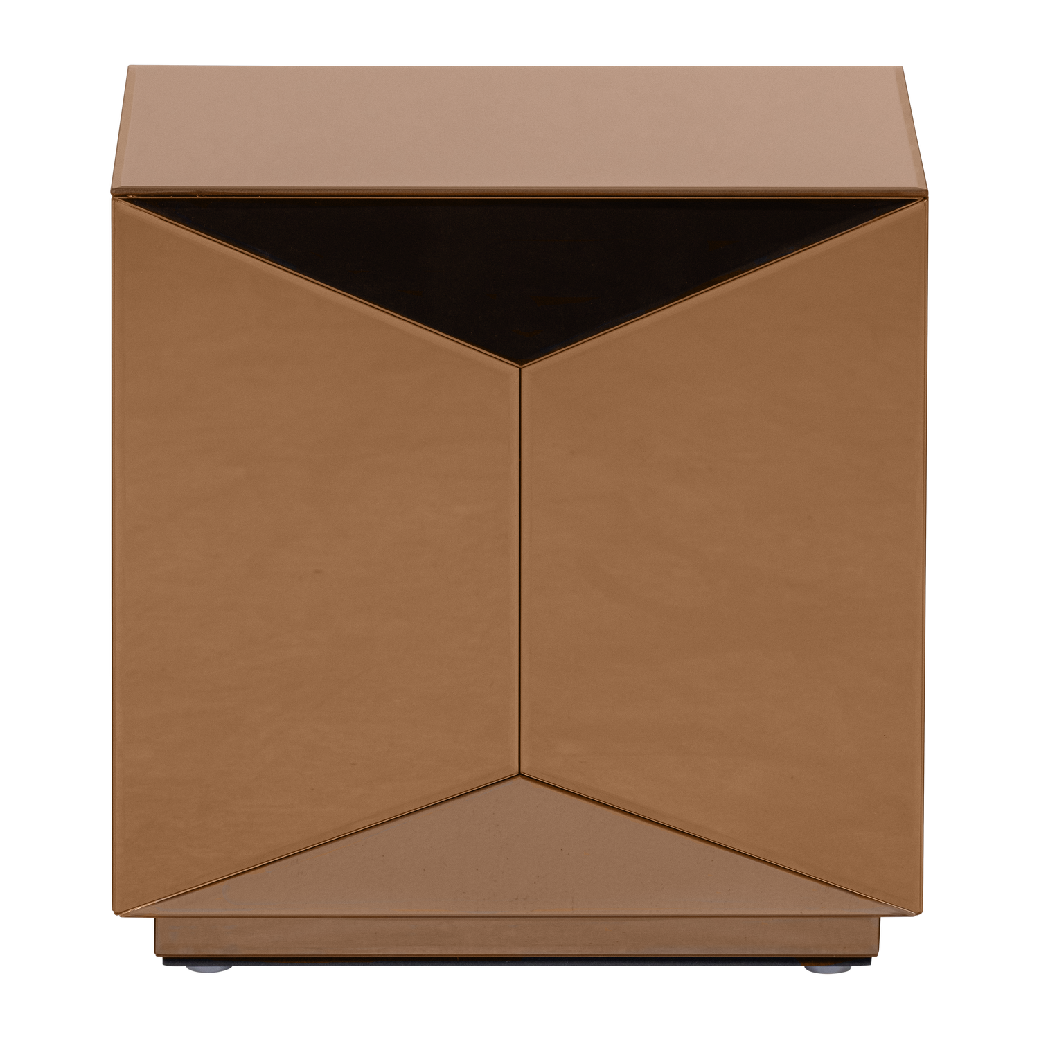 glintz lerakoasztal geometrikus design tukoruveg felulettel
