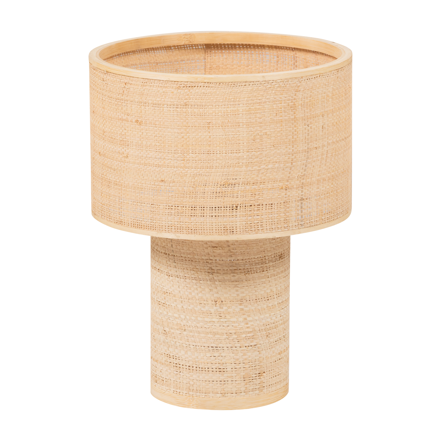 syro asztali lampa termeszetes raffia karpitozassal