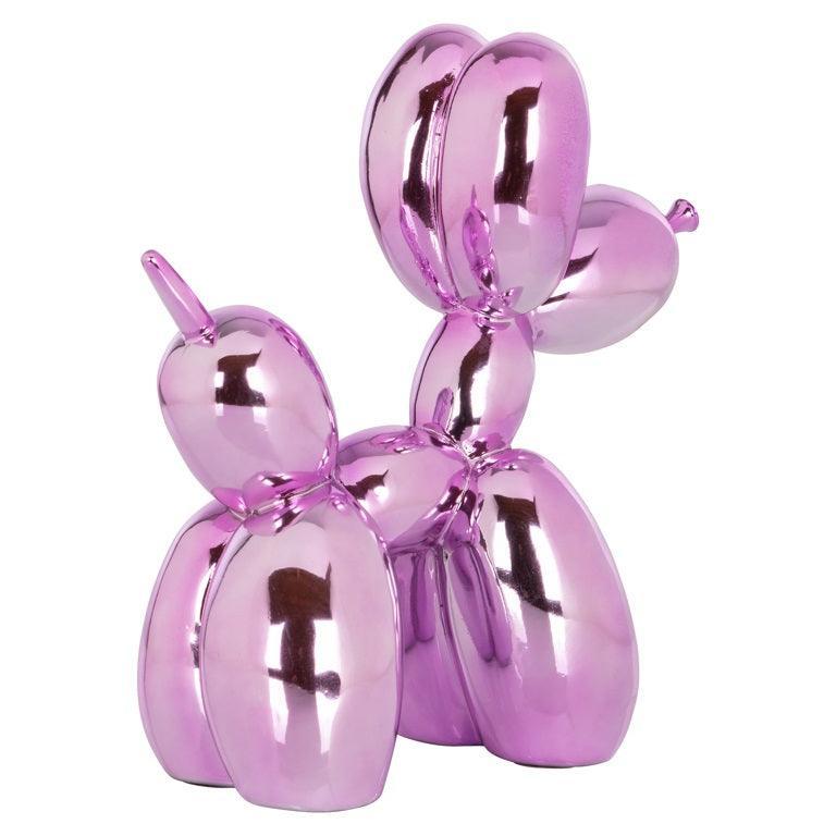 Dog pink műgyanta dekoráció - Dutch Home