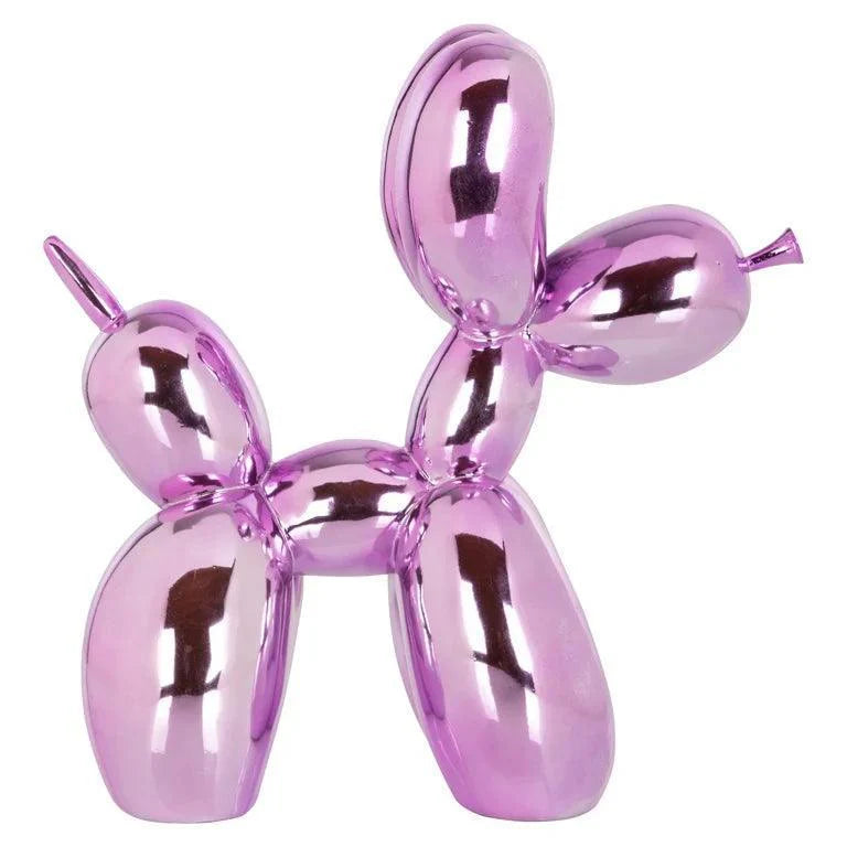 Dog pink műgyanta dekoráció - Dutch Home