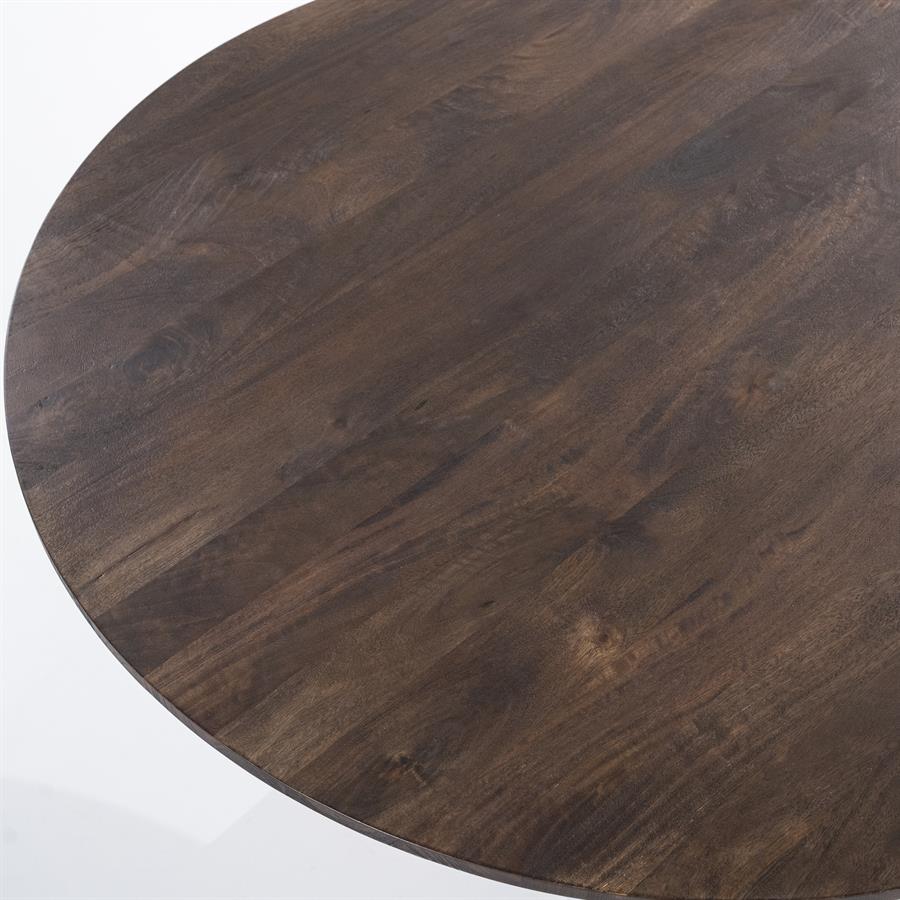 Dining table Aron round 130x76 - black