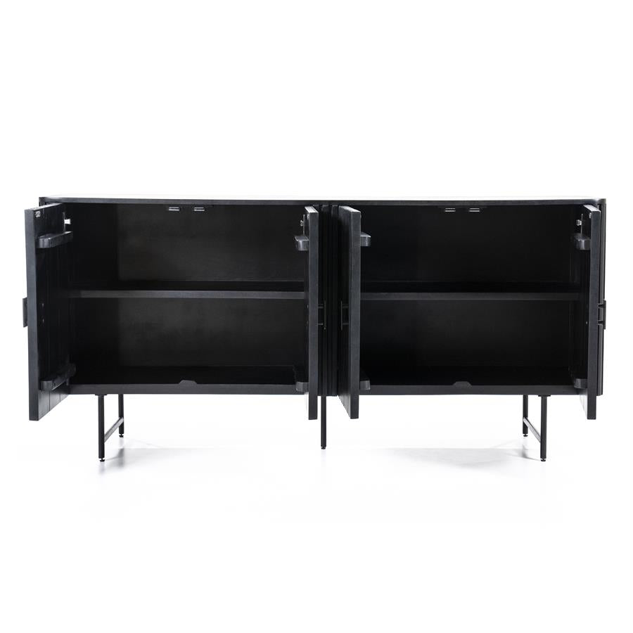 Sideboard Remi 4drs - black