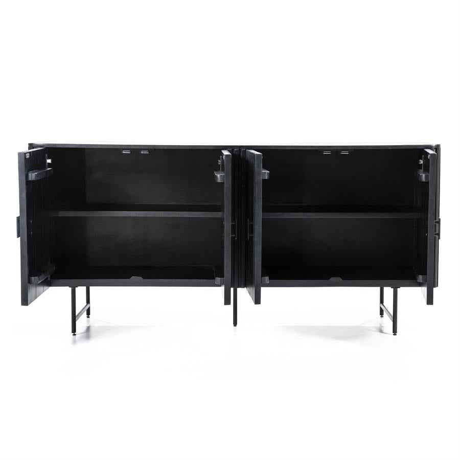 Sideboard Remi 4drs - black