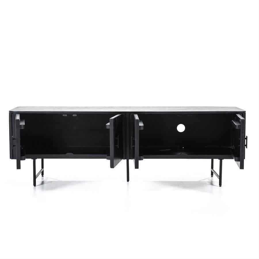 TV Cabinet Remi 4drs - black