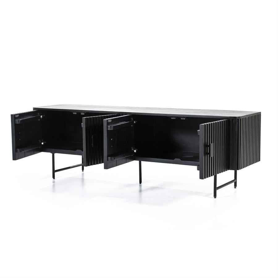 TV Cabinet Remi 4drs - black