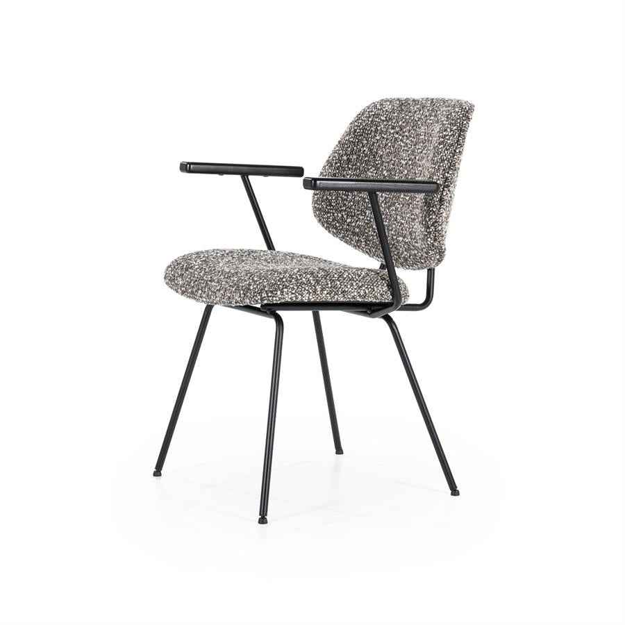 Chair Jon with armrest - beige Maywood