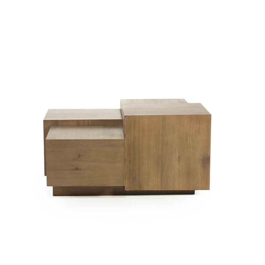 Coffee table Quinten square - brown