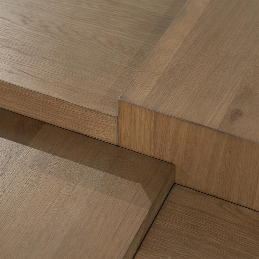 Coffee table Quinten square - brown