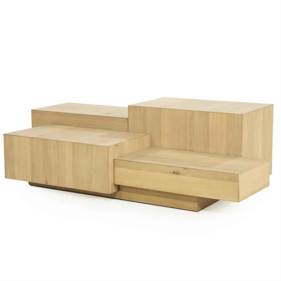 Coffee table Quinten rectangular - brown