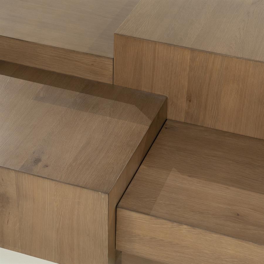 Coffee table Quinten rectangular - brown