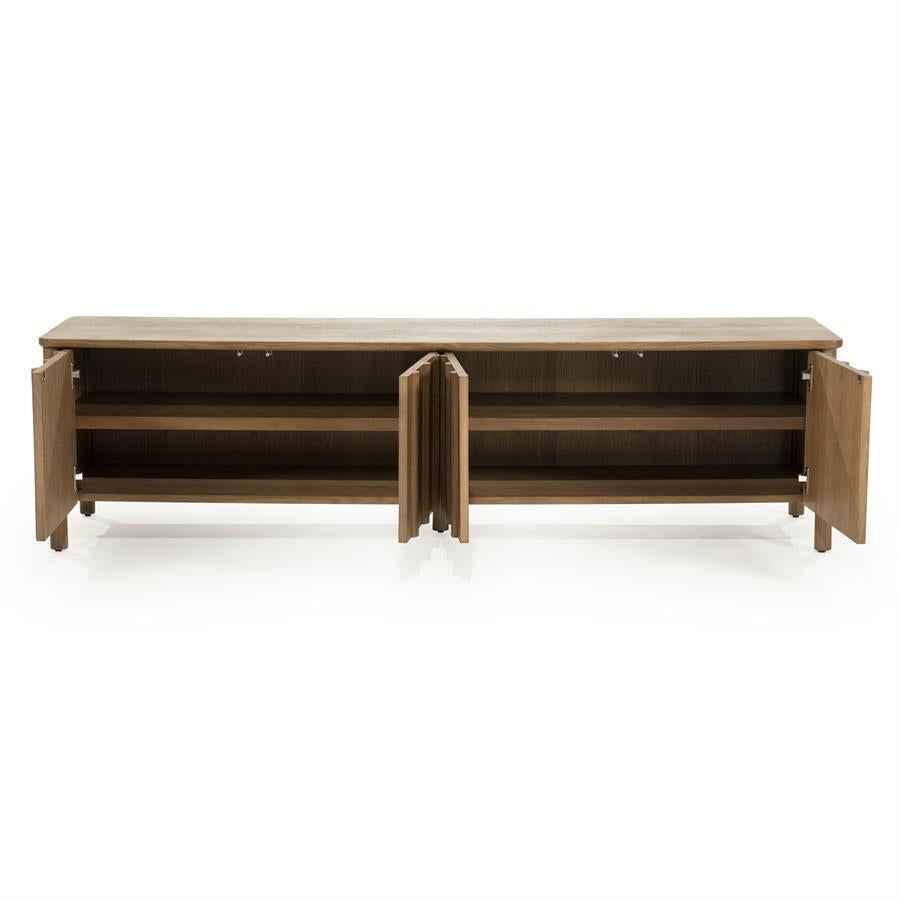 TV cabinet Jake 4 drs. - brown