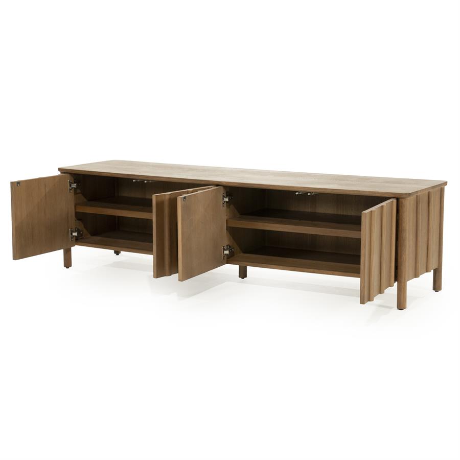 TV cabinet Jake 4 drs. - brown