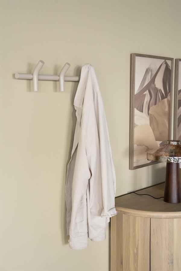 Wall coat rack Matto 3 - beige