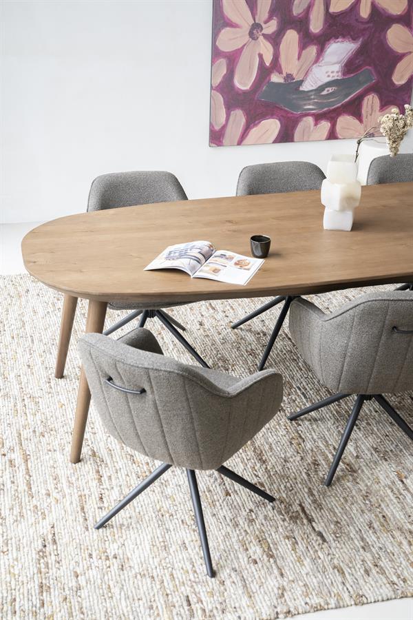 Dining table Elijah 220x100 cm - brown