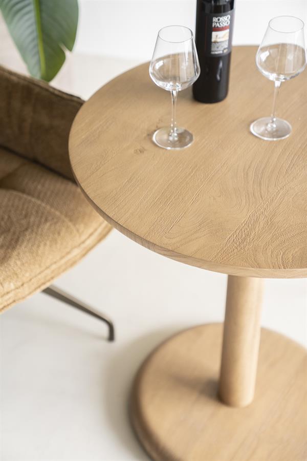 Bistro table Florent round - natural